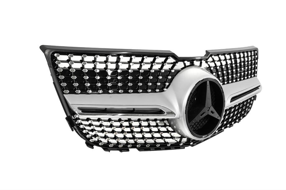 Mercedes GLK class X204 2008–2015 Sprednja maska hladilnika Diamond Silver (2013-2015) Brez kamere Fotografija 7