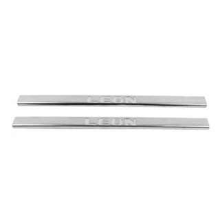Nerjaveče letvice pragov Carmos (2-vratna, inox) Seat Leon 2013–2020 fotografija 2