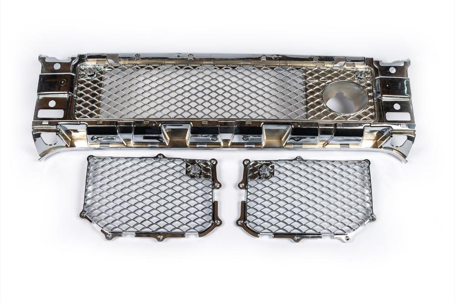 Mercedes G razred W463 1990–2018 Komplet mrežic za odbijač (AMG, krom) Image