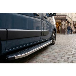 Stranske stopnice Black Line (2 kos, aluminij) Nissan NV400 2010–2024 fotografija 1