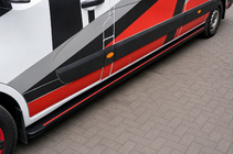 Renault Master 2011–2023 Stranske stopnice Maya Red (2 kosa, aluminij) fotografija 1
