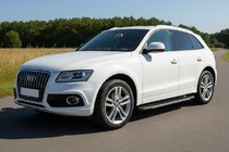 Audi Q5 2008–2017 Stranske stopnice Bosphorus Grey (2 kos., aluminij) fotografija 1
