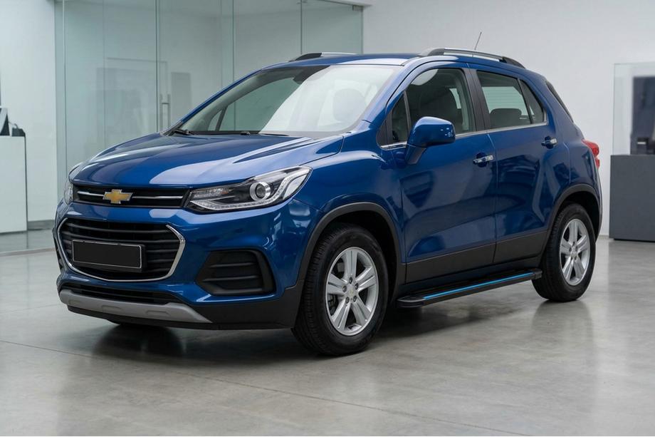 Chevrolet Trax 2012–2023 Bočne stopnice Maya Blue (2 kos, aluminij) Image