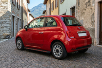 Fiat 500/500L 2013–2022 Stranske stopnice Maya Red (2 kosa, aluminij) fotografija 1