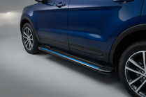 Ford Explorer 2011–2019 Stranske stopnice Maya Blue (2 kos, aluminij) fotografija 1