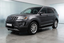 Ford Explorer 2011–2019 Stranske stopnice Bosphorus Grey (2 kos., aluminij) fotografija 1