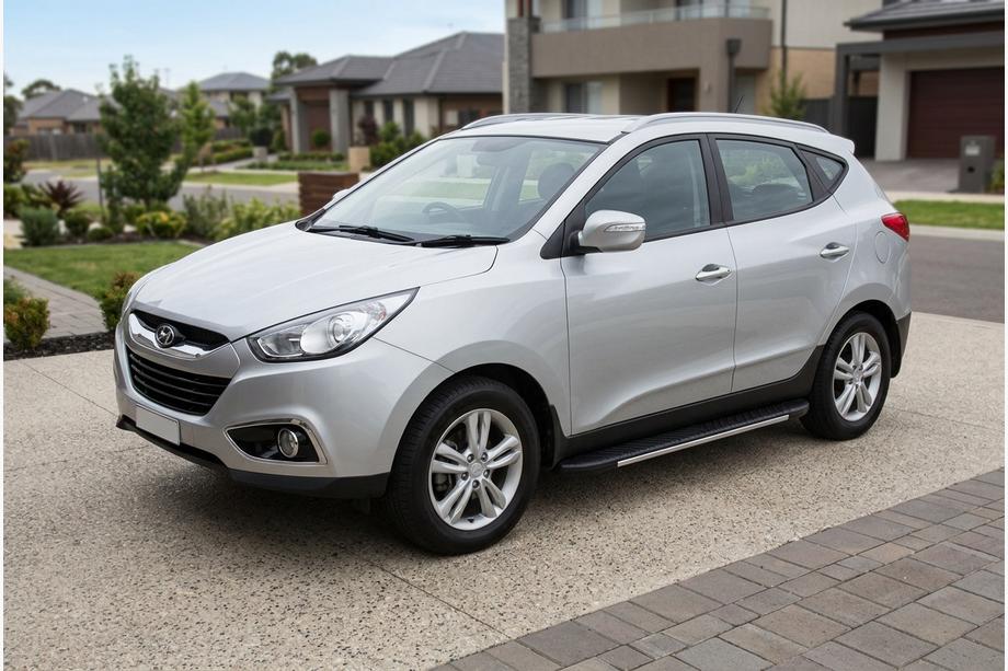 Hyundai IX-35 2010–2015 Stranske stopnice Bosphorus Grey (2 kos., aluminij) Image