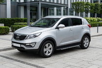 Kia Sportage 2010–2015 Stranske stopnice Bosphorus Grey (2 kos., aluminij) fotografija 1