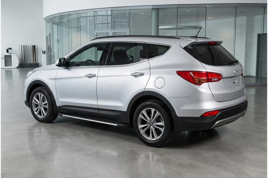 Hyundai Santa Fe 3 2012–2018 Stranske stopnice Bosphorus Grey (2 kos., aluminij) Image