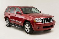 Jeep Grand Cherokee WK 2004–2010 Stranske stopnice Bosphorus Grey (2 kos., aluminij) fotografija 1