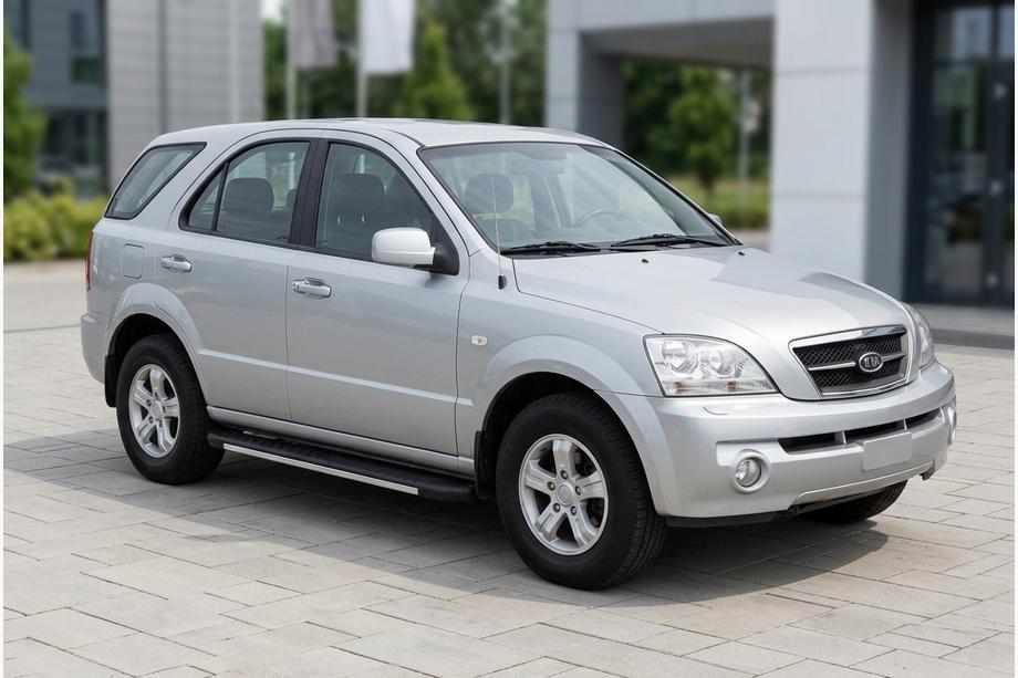 Kia Sorento I BL 2002–2009 Stranske stopnice Bosphorus Grey (2 kos., aluminij) Image