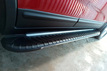 Kia Sorento II XM 2009–2014 Stranske stopnice Bosphorus Grey (2 kos., aluminij) 2013-2016 fotografija 2