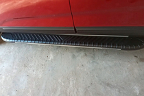 Kia Sorento II XM 2009–2014 Stranske stopnice Bosphorus Grey (2 kos., aluminij) 2013-2016 fotografija 4