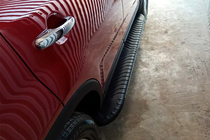 Kia Sorento II XM 2009–2014 Stranske stopnice Bosphorus Grey (2 kos., aluminij) 2013-2016 fotografija 7