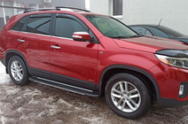 Kia Sorento II XM 2009–2014 Stranske stopnice Bosphorus Grey (2 kos., aluminij) 2013-2016 fotografija 8