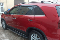 Kia Sorento II XM 2009–2014 Stranske stopnice Bosphorus Grey (2 kos., aluminij) 2013-2016 fotografija 9