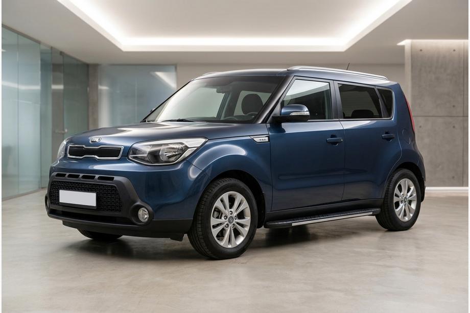 Kia Soul II 2013–2018 Stranske stopnice Bosphorus Grey (2 kos., aluminij) Image