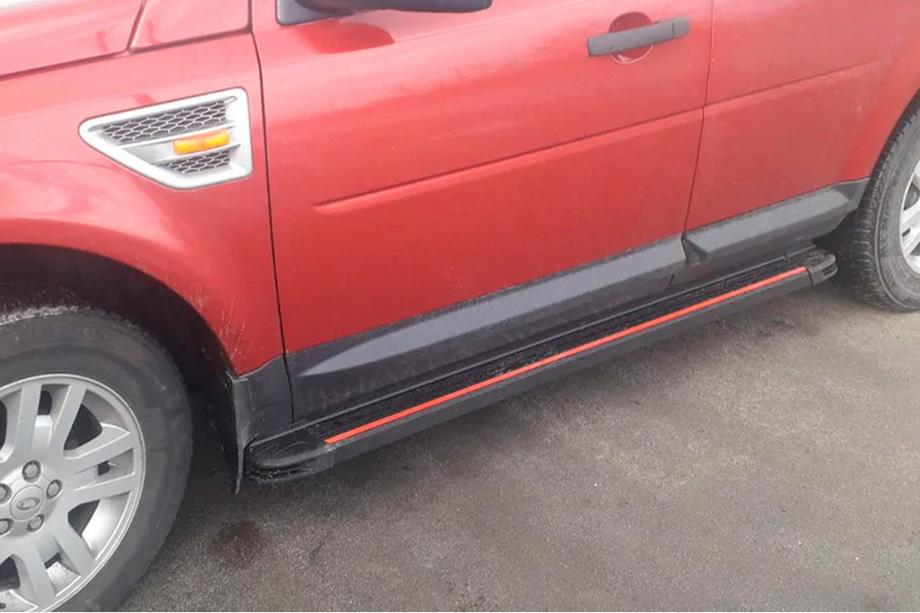 Land Rover Freelander II 2006–2014 Stranske stopnice Maya Red (2 kosa, aluminij) Image