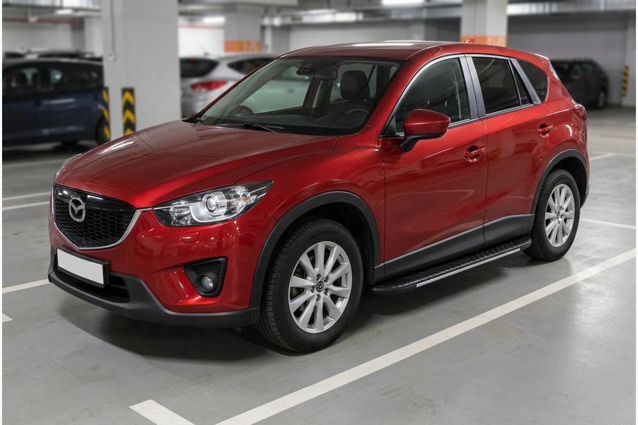 Mazda CX-5 2012–2017 Stranske stopnice Bosphorus Grey (2 kos., aluminij) Image