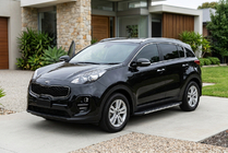 Kia Sportage 2015–2021 Stranske stopnice Bosphorus Grey (2 kos., aluminij) fotografija 1