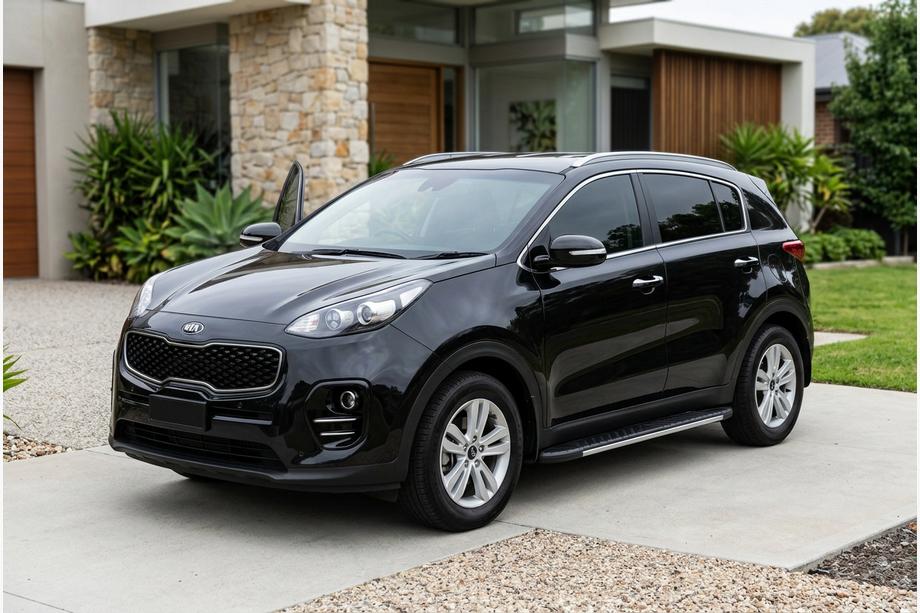 Kia Sportage 2015–2021 Stranske stopnice Bosphorus Grey (2 kos., aluminij) Image