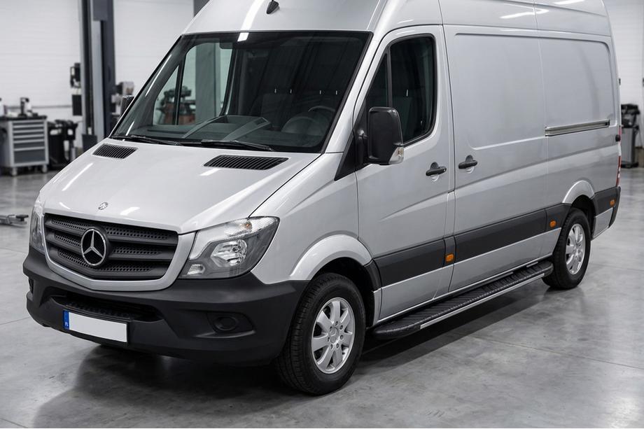 Mercedes Sprinter W906 2006–2018 Stranske stopnice Bosphorus Grey (2 kos., aluminij) Image