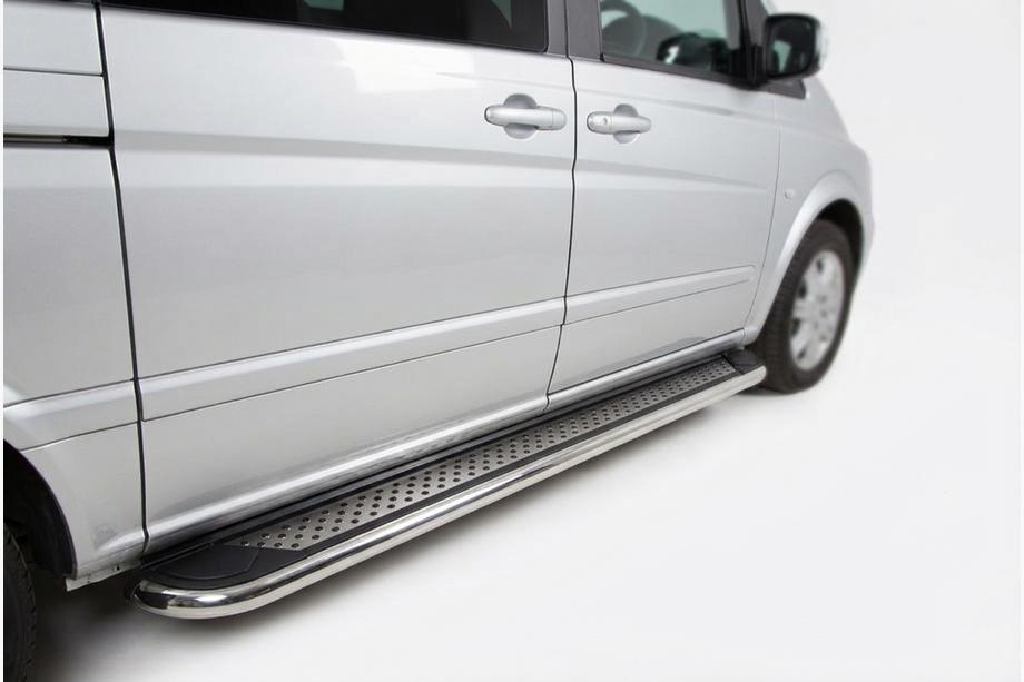 Mercedes Vito W639 2004–2014 Stranske stopnice Maydos V2 (2 kosa, aluminij) Image