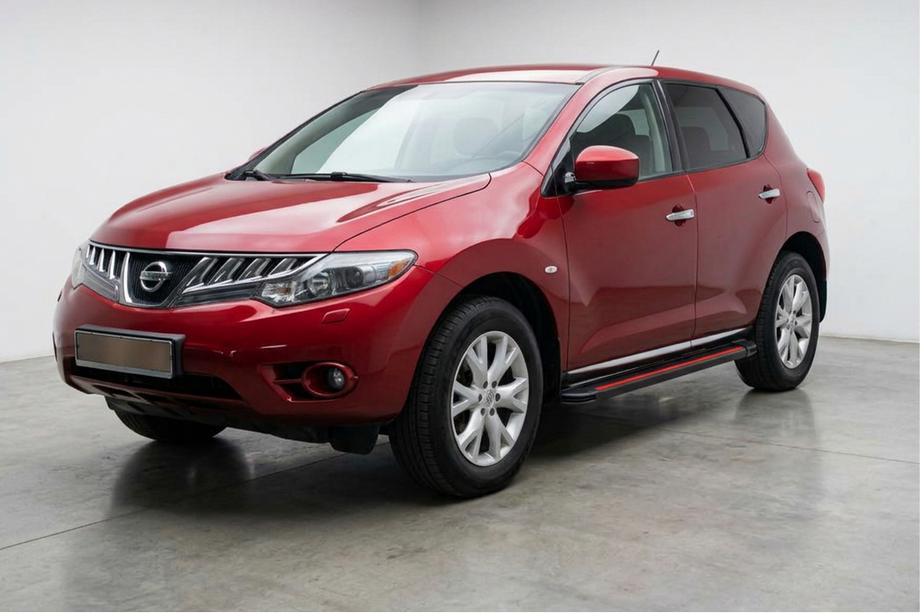 Nissan Murano 2008–2014 Stranske stopnice Maya Red (2 kosa, aluminij) Fotografija 1