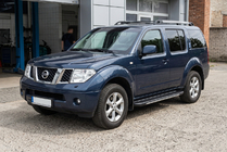 Nissan Pathfinder R51 2005–2014 Stranske stopnice Bosphorus Grey (2 kos., aluminij) fotografija 1