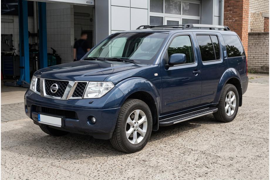 Nissan Pathfinder R51 2005–2014 Stranske stopnice Bosphorus Grey (2 kos., aluminij) Image