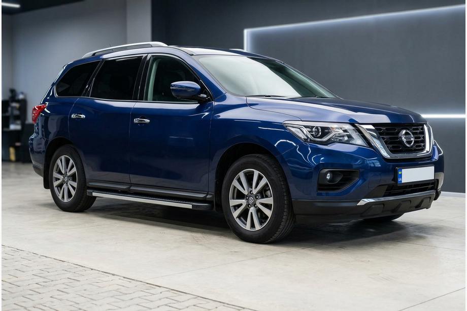 Nissan Pathfinder R52 2012–2021 Stranski pragovi Maya V1 (2 kos, aluminij) Image