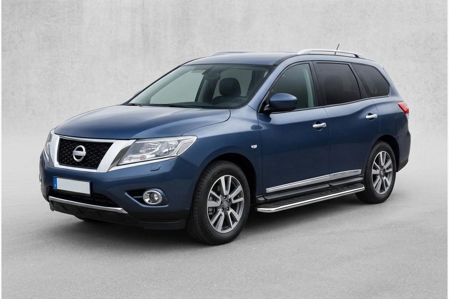 Nissan Pathfinder R52 2012–2021 Stranske stopnice Maydos V1 (2 kosa, aluminij) Image
