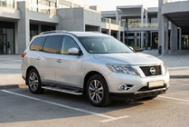 Nissan Pathfinder R52 2012–2021 Stranske stopnice Maydos V2 (2 kosa, aluminij) fotografija 1