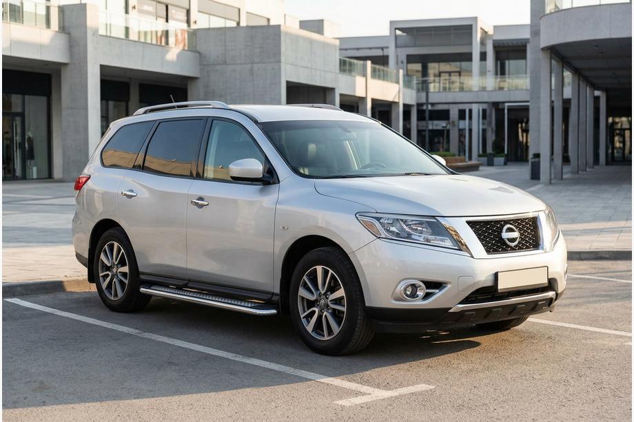 Nissan Pathfinder R52 2012–2021 Stranske stopnice Maydos V2 (2 kosa, aluminij) Image