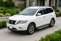 Nissan Pathfinder R52 2012–2021 Stranske stopnice Rainbow (2 kosa, aluminij) fotografija 1