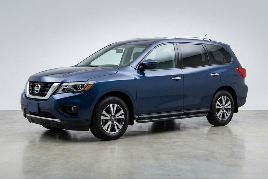 Nissan Pathfinder R52 2012–2021 Stranske stopnice Bosphorus Black (2 kosa, aluminij) Image