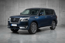 Nissan Patrol Y62 2010–2024 Stranske stopnice Maydos V2 (2 kosa, aluminij/nerjavno jeklo) fotografija 1