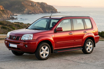 Nissan X-trail T30 2002–2007 Stranske stopnice Maya Red (2 kosa, aluminij) fotografija 1