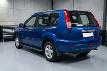 Nissan X-trail T30 2002–2007 Stranske stopnice Maya Blue (2 kos, aluminij) fotografija 1