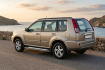 Nissan X-trail T30 2002–2007 Stranske stopnice Rainbow (2 kosa, aluminij) fotografija 1