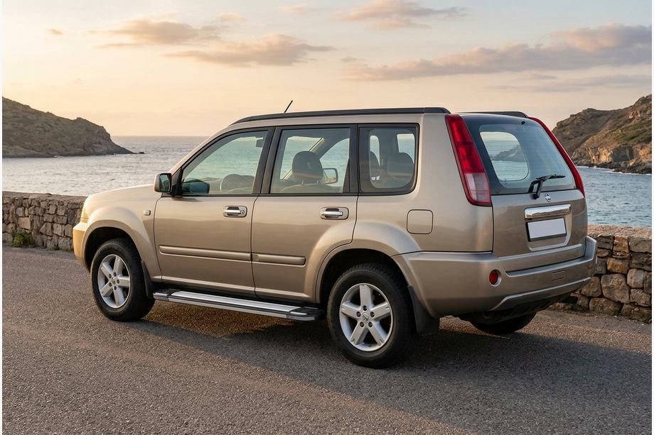 Nissan X-trail T30 2002–2007 Stranske stopnice Rainbow (2 kosa, aluminij) Image