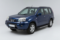 Nissan X-trail T30 2002–2007 Stranske stopnice Bosphorus Grey (2 kos., aluminij) fotografija 1