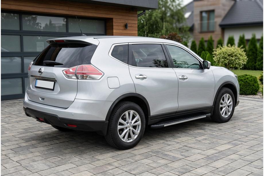 Nissan X-trail T32/Rogue 2014–2021 Stranske stopnice Bosphorus Grey (2 kos., aluminij) Image