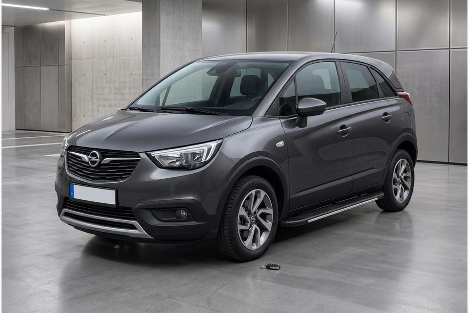Opel Crossland X 2017–2024 Stranske stopnice Bosphorus Grey (2 kos., aluminij) Image