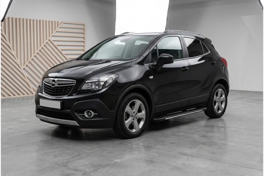 Opel Mokka 2012–2021 Stranske stopnice Bosphorus Grey (2 kos., aluminij) Image