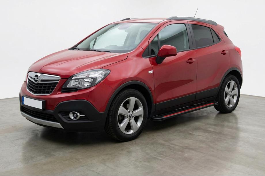 Opel Mokka 2012–2021 Stranske stopnice Maya Red (2 kosa, aluminij) Image