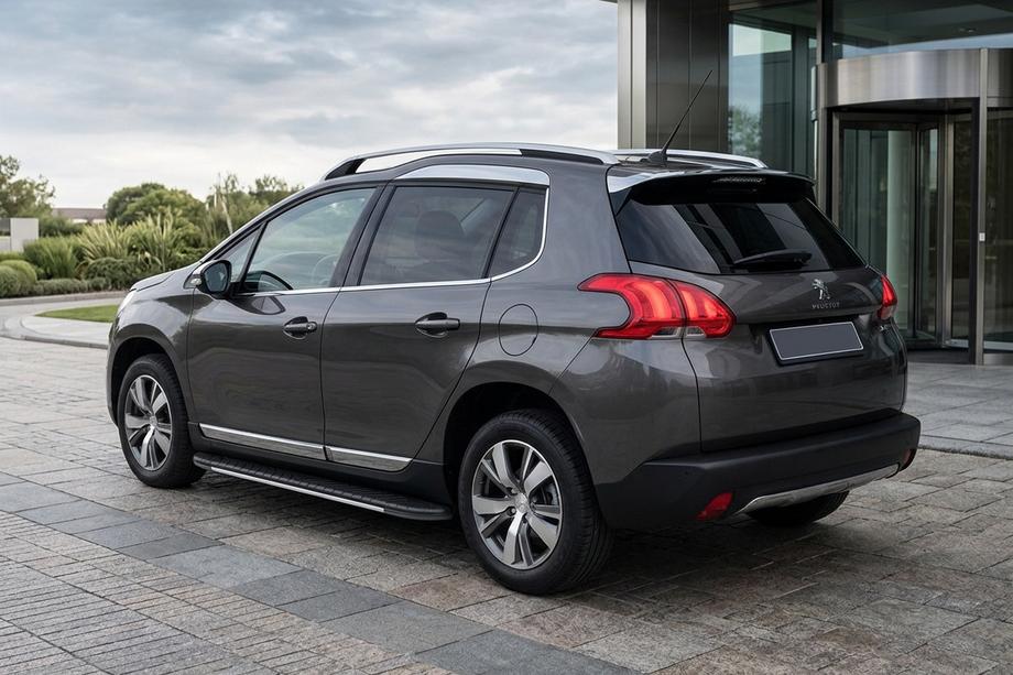 Peugeot 3008 2008–2016 Stranske stopnice Bosphorus Grey (2 kos., aluminij) Image