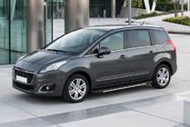 Peugeot 5008 2009–2016 Stranske stopnice Bosphorus Grey (2 kos., aluminij) fotografija 1