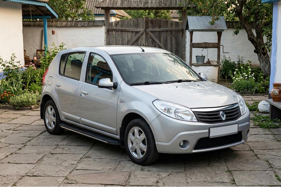 Renault Sandero 2007–2013 Stranske stopnice Bosphorus Grey (2 kos., aluminij) Image