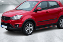 SsangYong Korando 2010–2019 Stranske stopnice Maya Red (2 kosa, aluminij) fotografija 1